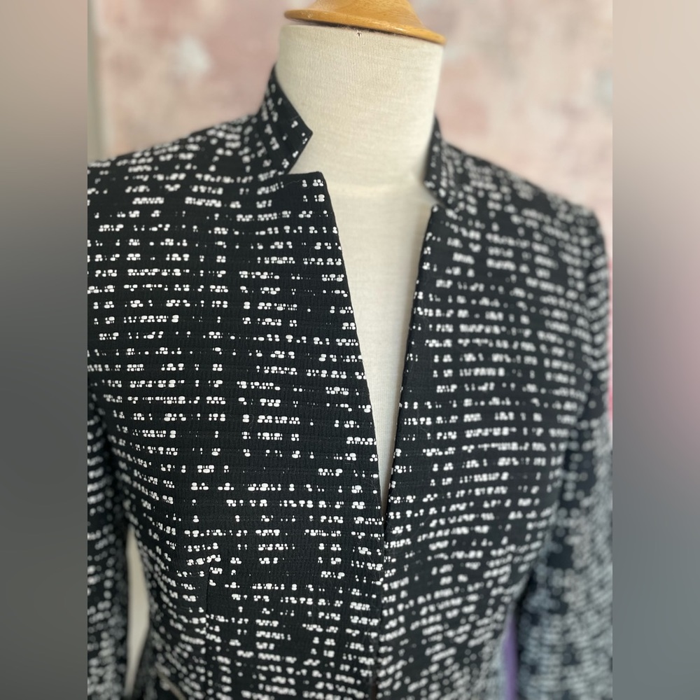 Nine West black and white light weight blazer size 4 NWOT - Picture 15 of 15